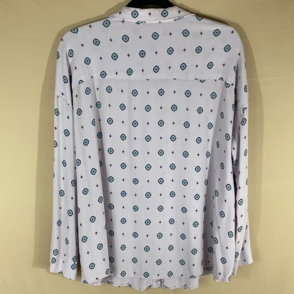 Intimately By Free People Oversized Printed Boho Paisley Button Down Shirt - Picture 7 of 7